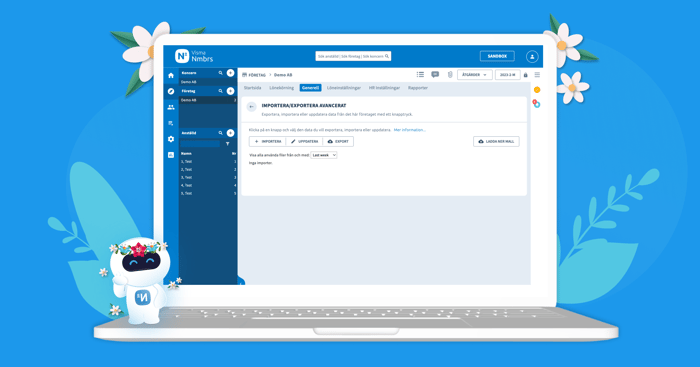 Importera exportera, blogg