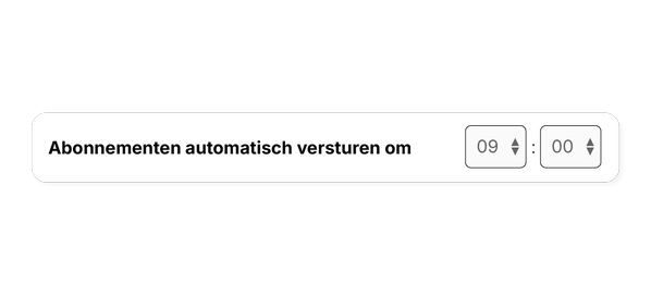 Abonnementen - automatisch